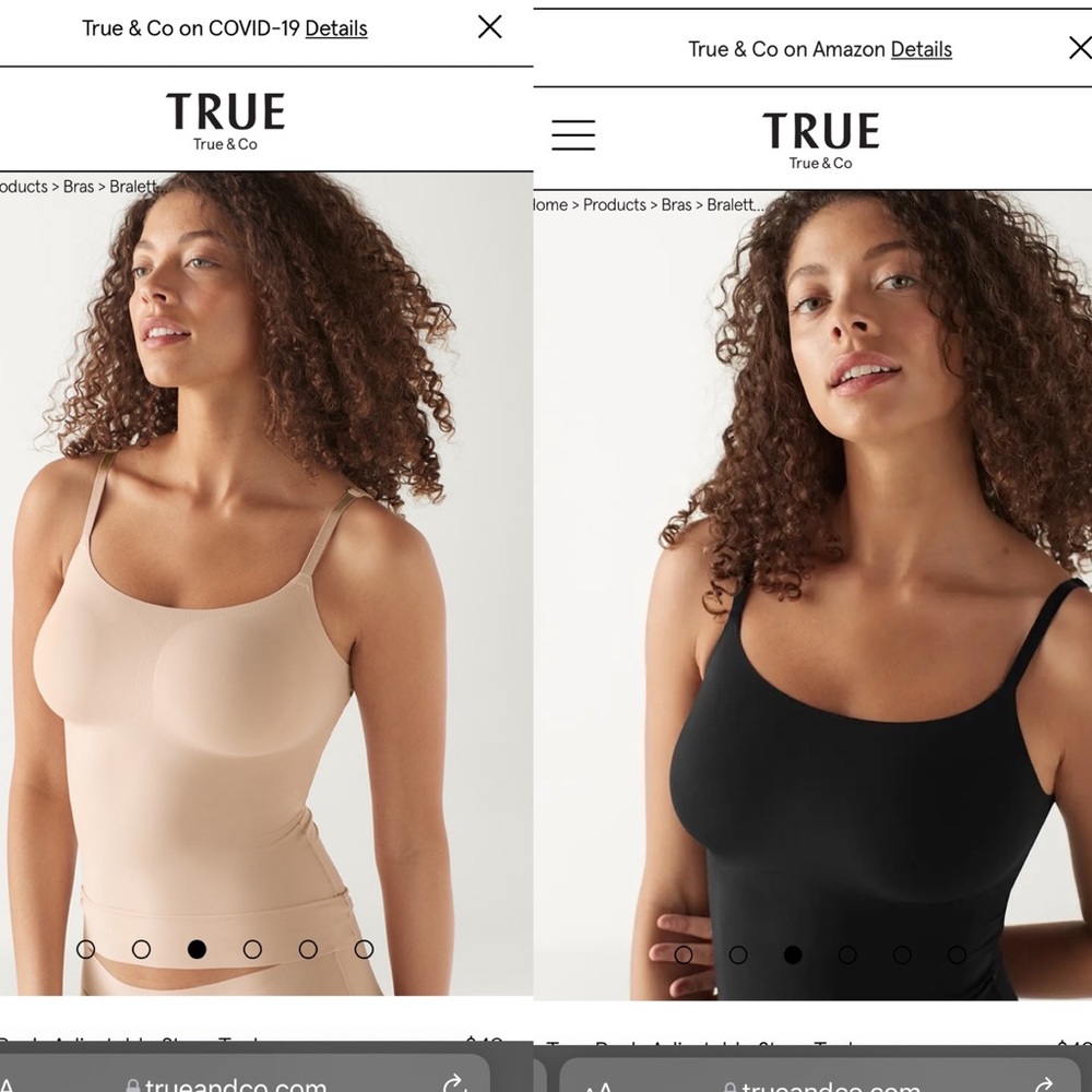 True & Co. true body tanks - set of 2